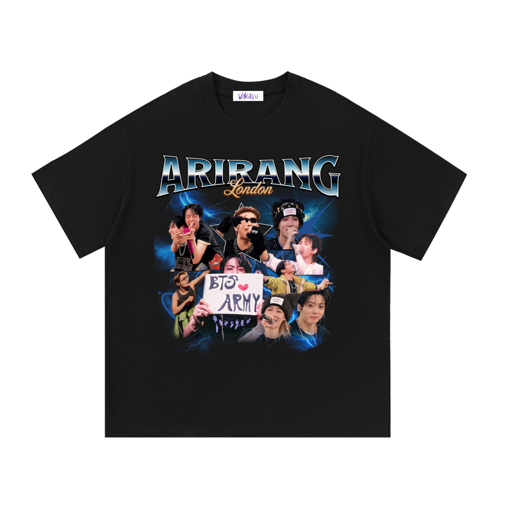 BTS Arirang Tour London 90s Bootleg T-shirt version 1