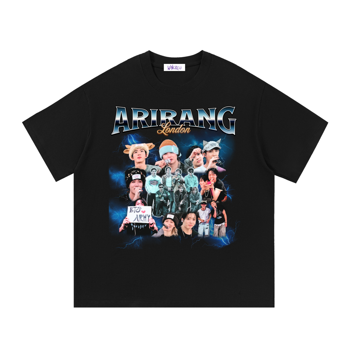 BTS Arirang Tour London 90s Bootleg T-shirt version 2