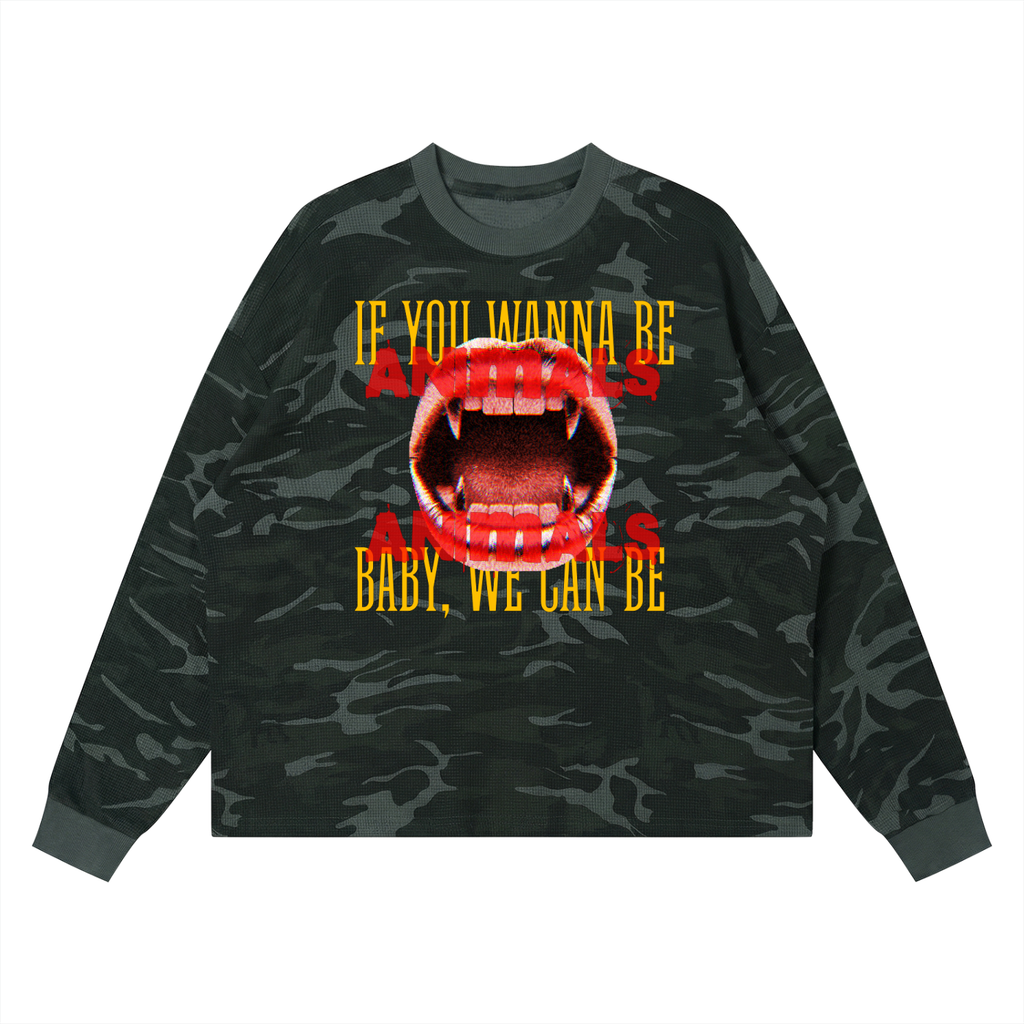BTS Arirang - Like Animals Camo Long Sleeve T-Shirt